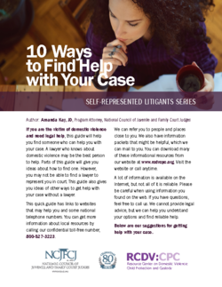 Cover Photo for 10 Ways to Find Help with Your Case