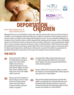 Cover Photo for Deportation and Children