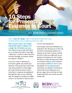 10 Steps for Presenting Evidence in Court Cover