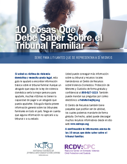 10 Cosas Que Debe Saber Sobre el Tribunal Familiar Cover